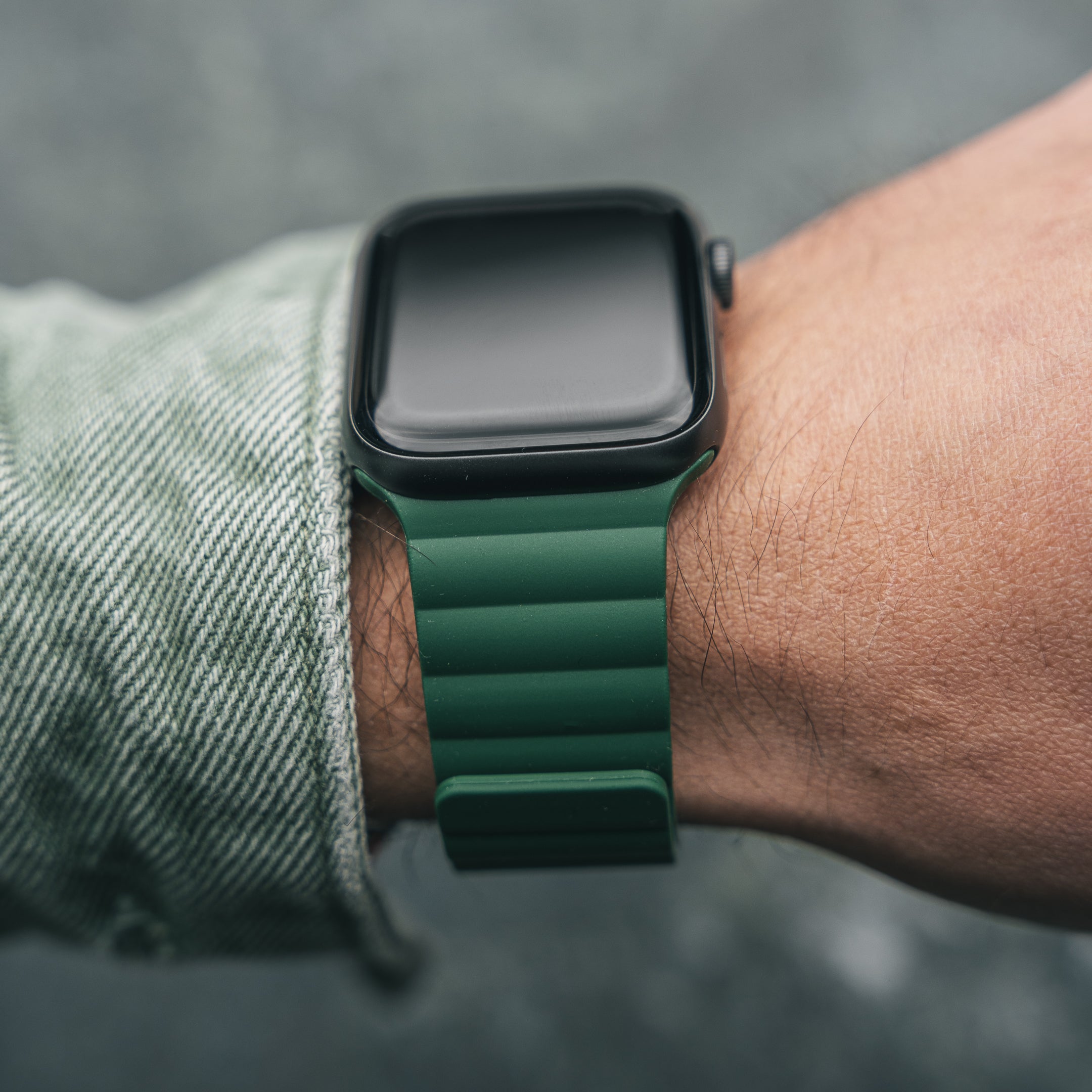 Dark green apple watch band best sale